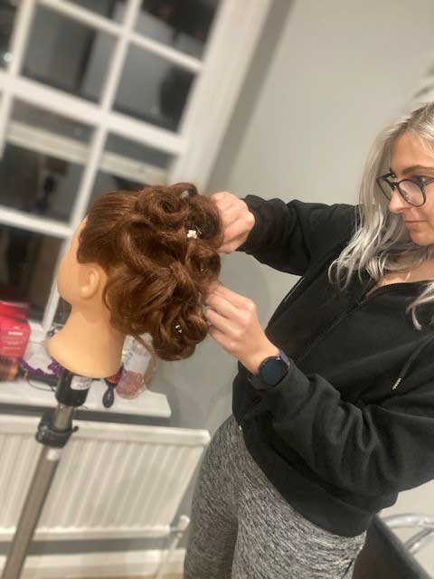learning bridal and boho hair