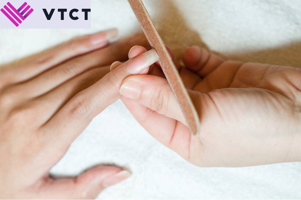 Nail filing - manicure